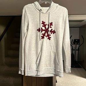 Snowflake hooded sweatshirt